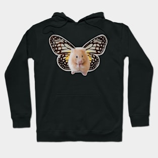 cute hamster with butterfly wings Hoodie